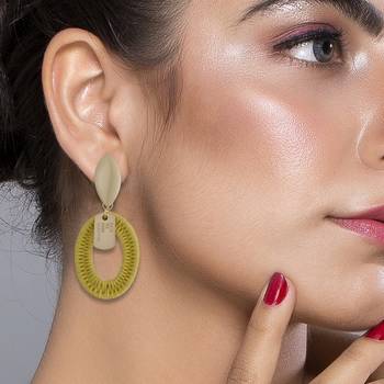 Yellow Earrings 4