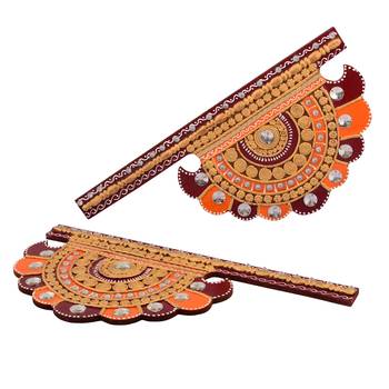 Wooden Decorative Pankhi Wall Hanging 1