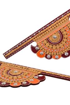 Wooden Decorative Pankhi Wall Hanging