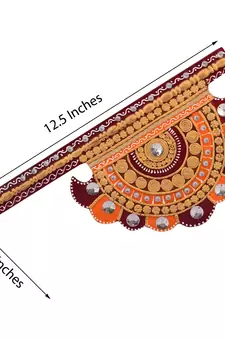 Wooden Decorative Pankhi Wall Hanging