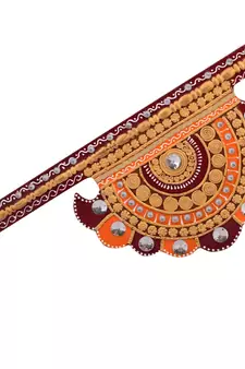 Wooden Decorative Pankhi Wall Hanging