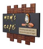 Wooden Mom's Cafe Wall Hanging Decorative Showpiece
