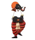 Lord Ganesha playing Harmonium Wall Hanging