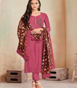 Mauve Fancy Cotton Salwar