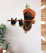 Iron Lord Krishna Playing Flute/Bansuri Wall Hanging