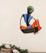 Musician Tribal Man Playing Dholak Wall Hanging