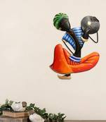 Musician Tribal Man Playing Tapli Wall Hanging