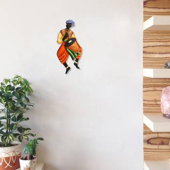 Musician Tribal Man Iron Wall Hanging 2