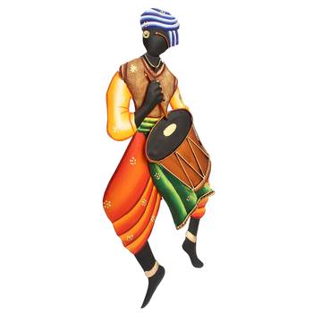 Musician Tribal Man Iron Wall Hanging 5
