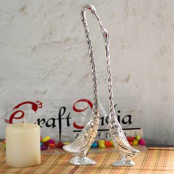 Cute Love Birds with 13 Inch Height Decorative Figurine Showpiece 1