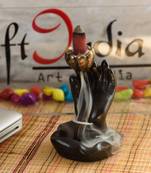 Smoke Fountain with 10 Backflow Cone Decorative Incense Holder