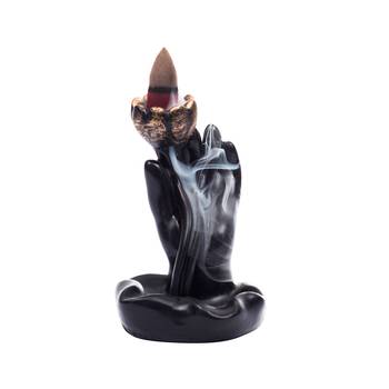 Smoke Fountain with 10 Backflow Cone Decorative Incense Holder 2