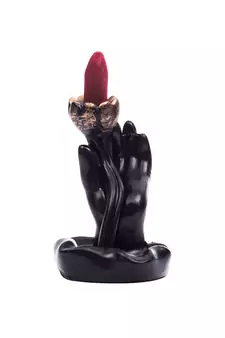 Smoke Fountain with 10 Backflow Cone Decorative Incense Holder