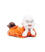 Polyresin Resting Buddha(Orange)