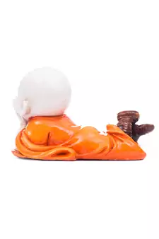 Polyresin Resting Buddha(Orange)