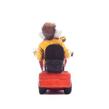 ganesh on scooter figurine 4