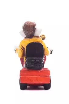 ganesh on scooter figurine