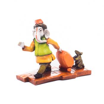 e craft india marble look shri ganesh statue multicolor 2