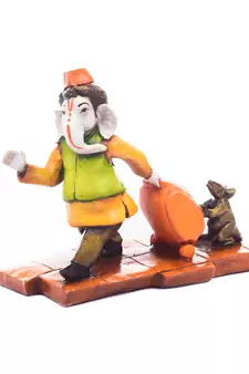 e craft india marble look shri ganesh statue multicolor