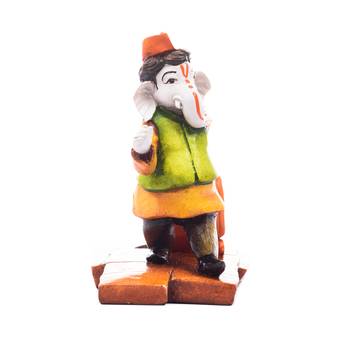 e craft india marble look shri ganesh statue multicolor 3