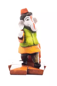 e craft india marble look shri ganesh statue multicolor
