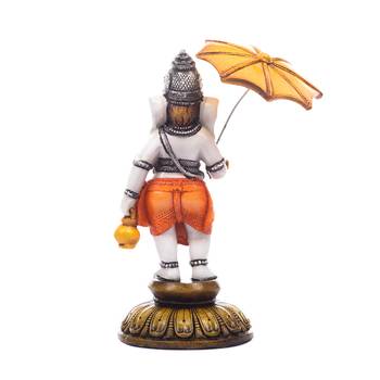 E Craft India Decorative Ganesha Figurine - Marble Finish, Multicolor, 8  4  4 in 4