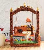 ecraftindia multicolor ganesha figurine for home decor - 12 inch