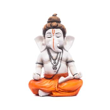 E Craft India Ganesha Statue Marble Multicolor 6 Inch 2