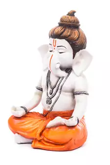 E Craft India Ganesha Statue Marble Multicolor 6 Inch