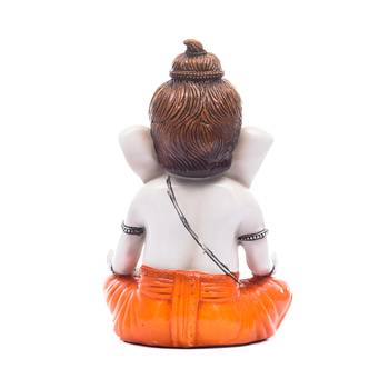E Craft India Ganesha Statue Marble Multicolor 6 Inch 4