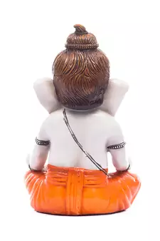 E Craft India Ganesha Statue Marble Multicolor 6 Inch