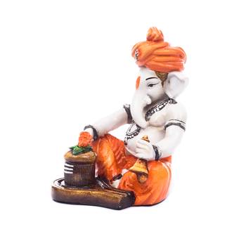 e craft india lord ganesha shiv pooja decorative multicolor showpiece 6 inch 3