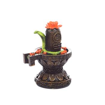 6.5 Inch Black Marble Shiva Shivling Showpiece 2
