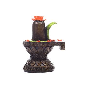 6.5 Inch Black Marble Shiva Shivling Showpiece 4