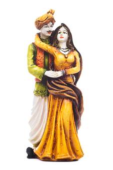 Handicraft Showpiece Home Decor Rajasthani Man and Women Statue Decorative Gift