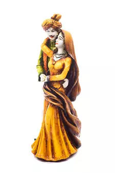 Handicraft Showpiece Home Decor Rajasthani Man and Women Statue Decorative Gift