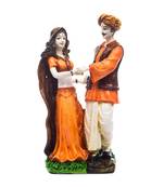 Handicraft Showpiece Home Decor Rajasthani Man and Women Statue Decorative Gift