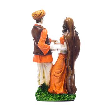 Handicraft Showpiece Home Decor Rajasthani Man and Women Statue Decorative Gift 3