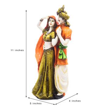Handicraft Showpiece Home Decor Rajasthani Man and Women Statue Decorative Gift 2