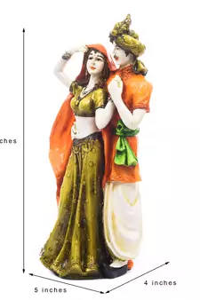 Handicraft Showpiece Home Decor Rajasthani Man and Women Statue Decorative Gift