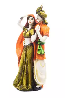 Handicraft Showpiece Home Decor Rajasthani Man and Women Statue Decorative Gift