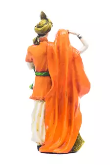 Handicraft Showpiece Home Decor Rajasthani Man and Women Statue Decorative Gift