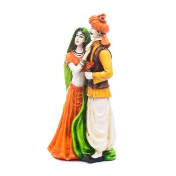 Handicraft Showpiece Home Decor Rajasthani Man and Women Statue Decorative Gift 3