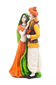 Handicraft Showpiece Home Decor Rajasthani Man and Women Statue Decorative Gift