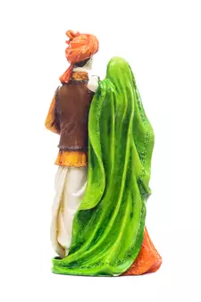 Handicraft Showpiece Home Decor Rajasthani Man and Women Statue Decorative Gift