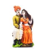 Handicraft Showpiece Home Decor Rajasthani Man and Women Statue Decorative Gift