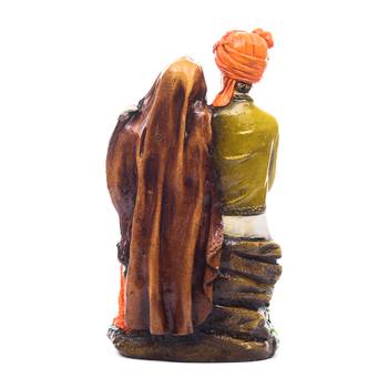 Handicraft Showpiece Home Decor Rajasthani Man and Women Statue Decorative Gift 4