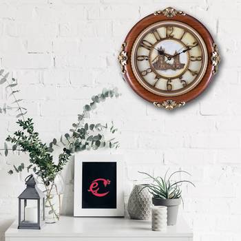 Brown Premium Designer Wall Clock( 47 cm X 47 cm) 2