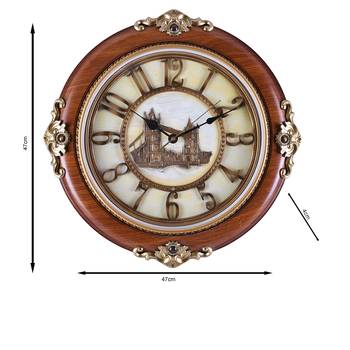 Brown Premium Designer Wall Clock( 47 cm X 47 cm) 3
