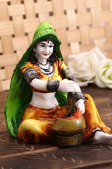Rajasthani Lady Decorative Statue